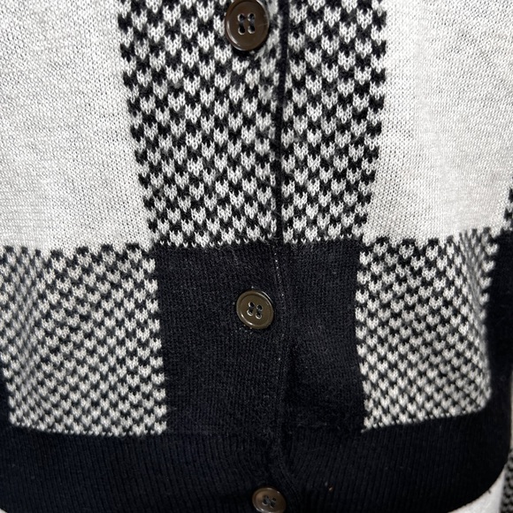 Joie cardigan Knit Button down black and white small - Picture 5 of 10